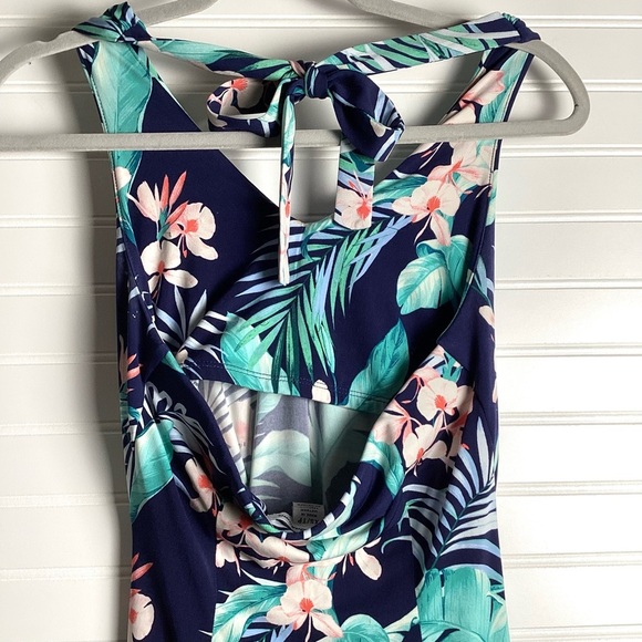 Tommy Bahamas Dress Women CS/TP Ladies Blue Floral Outdoors Polyester Casual - Picture 6 of 9